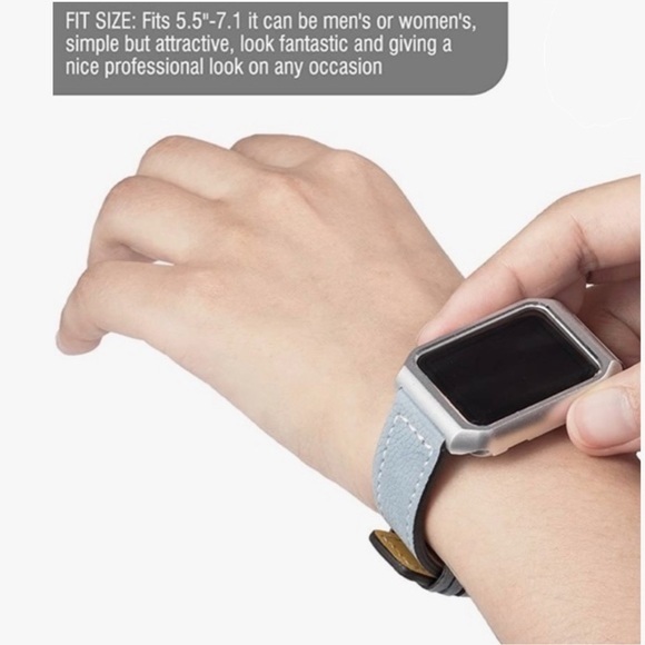 Genuine Leather Watch Band For Apple Watch - Picture 3 of 13